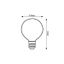 Rabalux 79077 - LED Žiarovka FILAMENT G95 E27/4W/230V 1800K