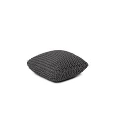 Šedý vankúšový puf Bonami Essentials Knit