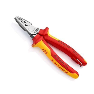 Knipex 97 78 180 T Krimpovacie kliešte na koncové otvory s upevňovacím okom VDE