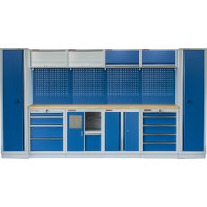 Kvalitný PROFI BLUE dielenský nábytok 3920 x 495 x 2000 mm - MTGS1301AB
