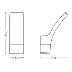 Philips - LED Vonkajšie nástenné svietidlo SPLAY LED/12W/230V 4000K IP44