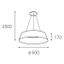 LED2 - LED Luster na lanku KATY LED/60W/230V 3000/4000K biela