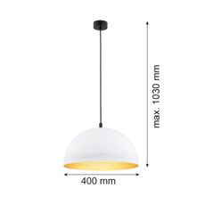 Argon 8241 - Luster na lanku BONITA 1xE27/15W/230V biela