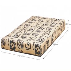 KONDELA Futon Arona pružinový matrac 80x200 cm pružiny / látka