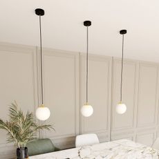 Luster na lanku ROYAL 1xE14/10W/230V pr. 14 cm čierna