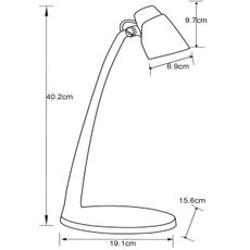 Lucide 18660/05/02 - LED Stolná lampa LUDO LED/4,5W/230V čierna/zlatá