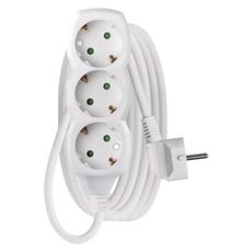 EMOS Prodlužovací kabel se 3 zásuvkami 1,5 mm² SCHUKO 3 m bílý