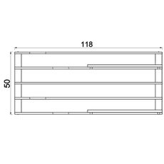 Nástenná polica s kvetináčmi a LED osvetlením SHELF 50x118 cm čierna/borovica