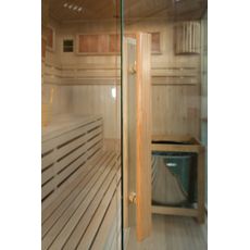 M-SPA - Suchá sauna s pecou a panelom z himalayskej soli a izoláciou stien EA3S XL 150 x 150 x 200 cm