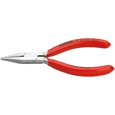 Úchopové kliešte na jemnú elektroniku 125 mm KNIPEX 37 23 125 - chrómované, plastové puzdrá