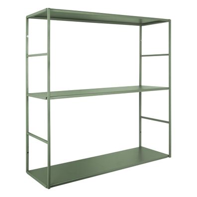 Zelená poschodová kovová polica 60 cm Level – PT LIVING