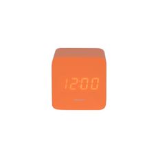 Karlsson 5982OR dizajnové LED hodiny s budíkomoranžová, 7 cm