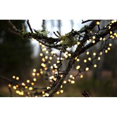 Eglo- LED Vonkajšia vianočná reťaz BERRY MINI 700xLED/1 funkcia 19m IP44 teplá biela
