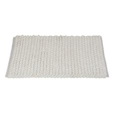 Biela textilná kúpeľňová predložka 50x80 cm Solivo – Wenko