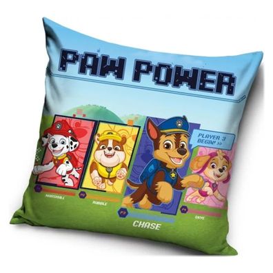 Vankúš Tlapková patrola - Paw Patrol - motív Paw Power game - 40 x 40 cm