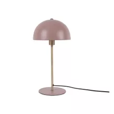 Ružová stolová lampa s detailmi v zlatej farbe Leitmotiv Bonnet