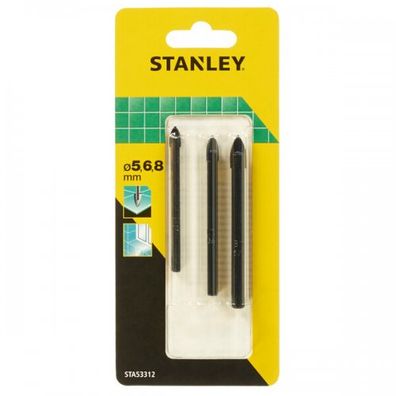 Vrták na dlaždice/sklo 5-6-8 mm Stanley STA53312
