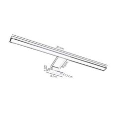 ONLI-LED Kúp. osvetlenie zrkadla NEMO LED/4,5W/230V 4000K 30cm IP44 lesklý chróm