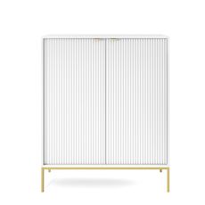 Piaski Komoda Nova 104 cm bílá/zlatá