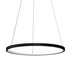 LED Luster na lanku HOOP LED/27W/230V pr. 50 cm 4000K čierna