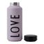 Fialová termofľaša Design Letters Love, 500 ml
