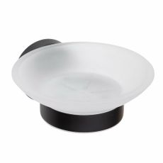 SAPHO XB800 X-round black mydlovnička, mliečne sklo, čierna