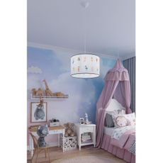 Sollux SL.1416 - Detský luster na lanku FAIRY 1xE27/15W/230V pr. 30 cm