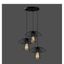 Čierne závesné svietidlo Squid Lighting Root, výška 117 cm