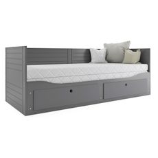Interbeds Hermes Skladacia detská posteľ 80x160 grafitová (po rozložení 160x200cm)