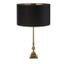 Searchlight EU81214BK - Stolná lampa WHITBY 1xE27/10W/230V čierna/zlatá