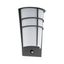 Eglo 96018 - LED Vonkajšie nástenné svietidlo s čidlom BREGANZO 1 2xLED/2,5W