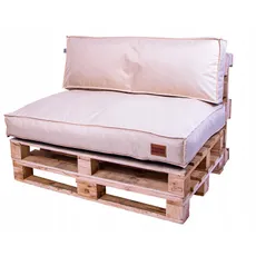 Golden Garden Paletové sedenie GG67 - podsedák a vankúš 120cm x 80cm x 15cm penový granulát krémová 1