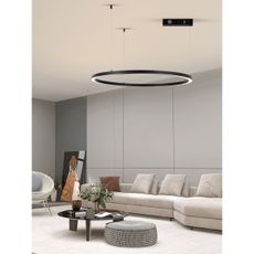 Immax NEO 07215L-LED Stmievateľný luster na lanku FINO 60W/230V 80cm čierna Tuya+DO