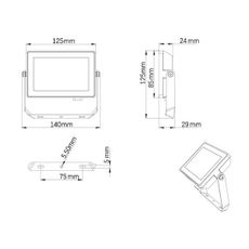 Philips - LED Vonkajší reflektor PROJECTLINE LED/20W/230V IP65 3000K