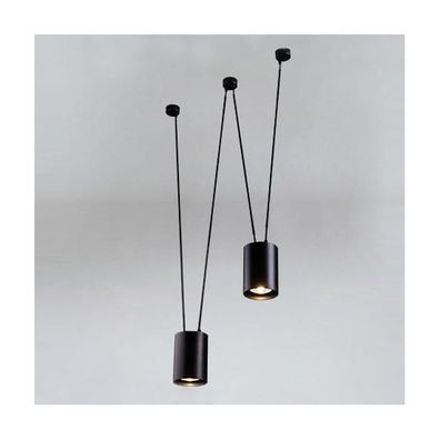 Shilo 9021 - Luster na lanku VIWIN 2xGU10/15W/230V čierna