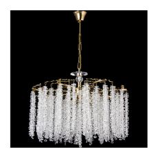 Luster na reťazi 7xE14/60W/230V pr. 54 cm zlatá
