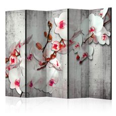 Paraván Concrete Orchid Dekorhome 225x172 cm (5-dielny)