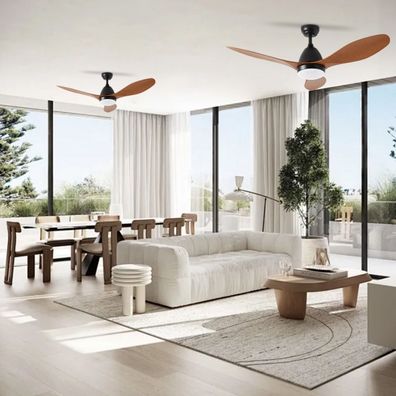 ZEVENTI - LED Stropný ventilátor MURO LED/18W/230V Wi-Fi Tuya + DO