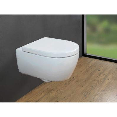 Záchodová doska s automatickým zatváraním 35,5 x 46 cm Exclusive No. 9 – Wenko