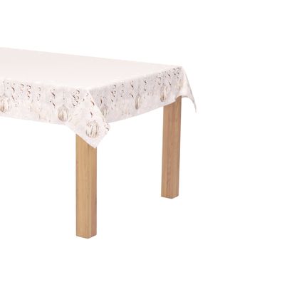Obrus s vianočným motívom - vianočné gule na sivom podklade, 130x220 cm, 100% polyester., 130 х 220 cm