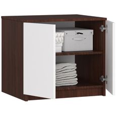Nadstavba na skriňu 2D - wenge/biela