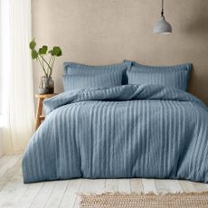 Modré obliečky na dvojlôžko 200x200 cm Tamba Stripe – Pineapple Elephant