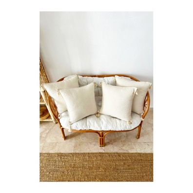 Obliečky na vankúše v súprave 4 ks z bio bavlny 43x43 cm Natural - Mila Home