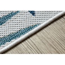 Dywany Łuszczów , Kusový koberec Cooper Sisal Palm leaves 22258 ecru/navy – na von aj na doma, 160x220, modrá, viacfarebná, žltá, chodba / predsieň