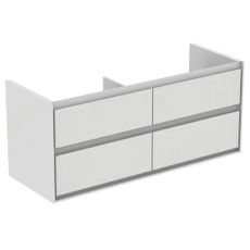 Kúpeľňová skrinka pod umývadlo Ideal Standard Connect Air 120x44x51,7 cm v kombinácii biela lesk / biela mat E0822B2