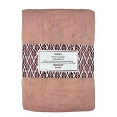Záclona na stuhách Dolly polyester svetloružová 140x180 (x2) Merkury Home