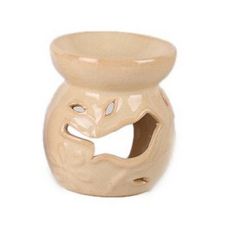 Keramická aromalampa vtáčik béžová