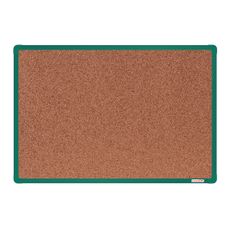 Korková nástenka boardOK v hliníkovom ráme, 600 x 900 mm, zelený rám