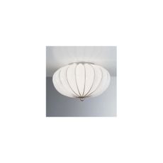 SIRU - Stropné svietidlo GIOVE 2xE14/40W/230V pr. 29 cm chróm/biela benátske sklo
