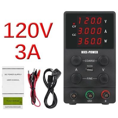 Laboratórny zdroj 0-120V/0-3A